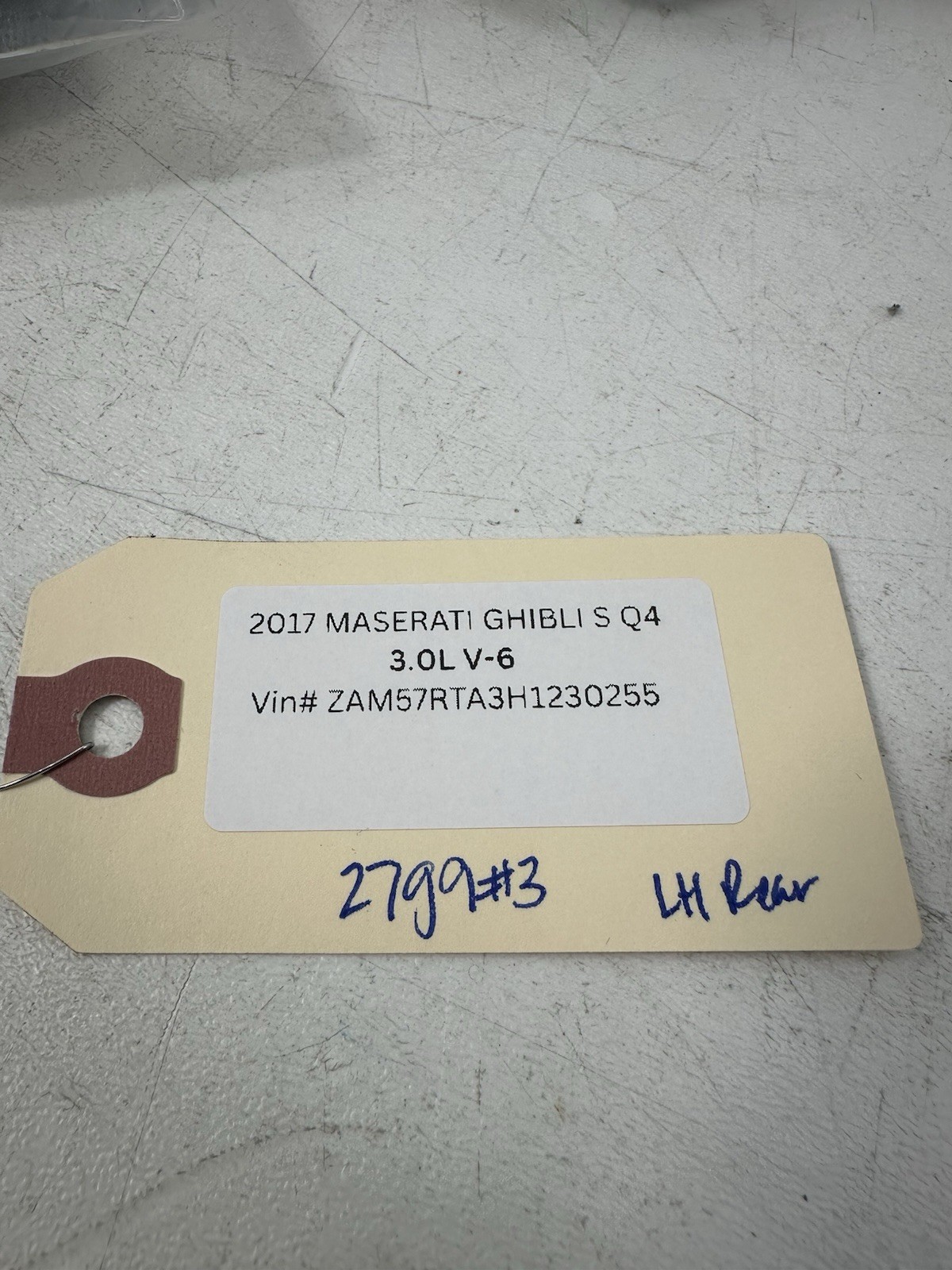 14-17 Maserati Ghibli Rear Left Driver Side Door Window Regulator W/ Motor OEM