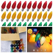 50 Pack C9 Led Replacement Christmas Light Bulb 0.6w C9 Shatterproof LED Bulbs