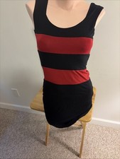 Gucci Women’s Black & Red Dress Sz XS smooth, lightweight fine-gauge knit jersey