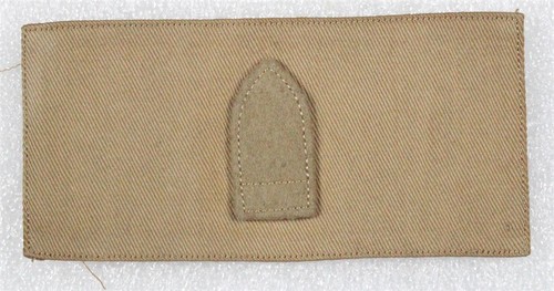 Army Chevron: Artillery Gunner (pre-WWI) - schwerer Filz auf Khaki - Bild 1 von 2