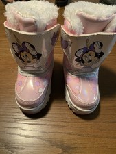 Kids Toddler Size 6 Minnie Mouse Snow Boots Cute/fashionable