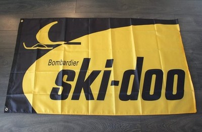 Ski Doo Banner Flag Snowmobile ATV Winter Sports Bombardier Garage