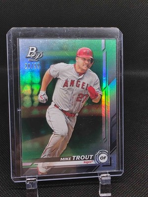 2019 Topps Platinum Bowman Mike Trout Holo Green 20/99