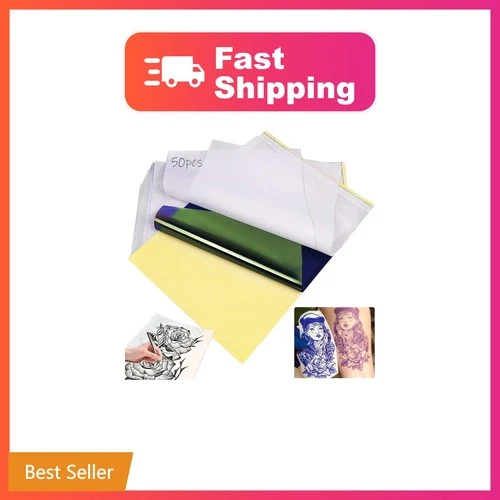 Tattoo Transfer Paper 50 Sheets - Usiriy Tattoo Stencil Paper | Tattoo Printe... - product listing photo