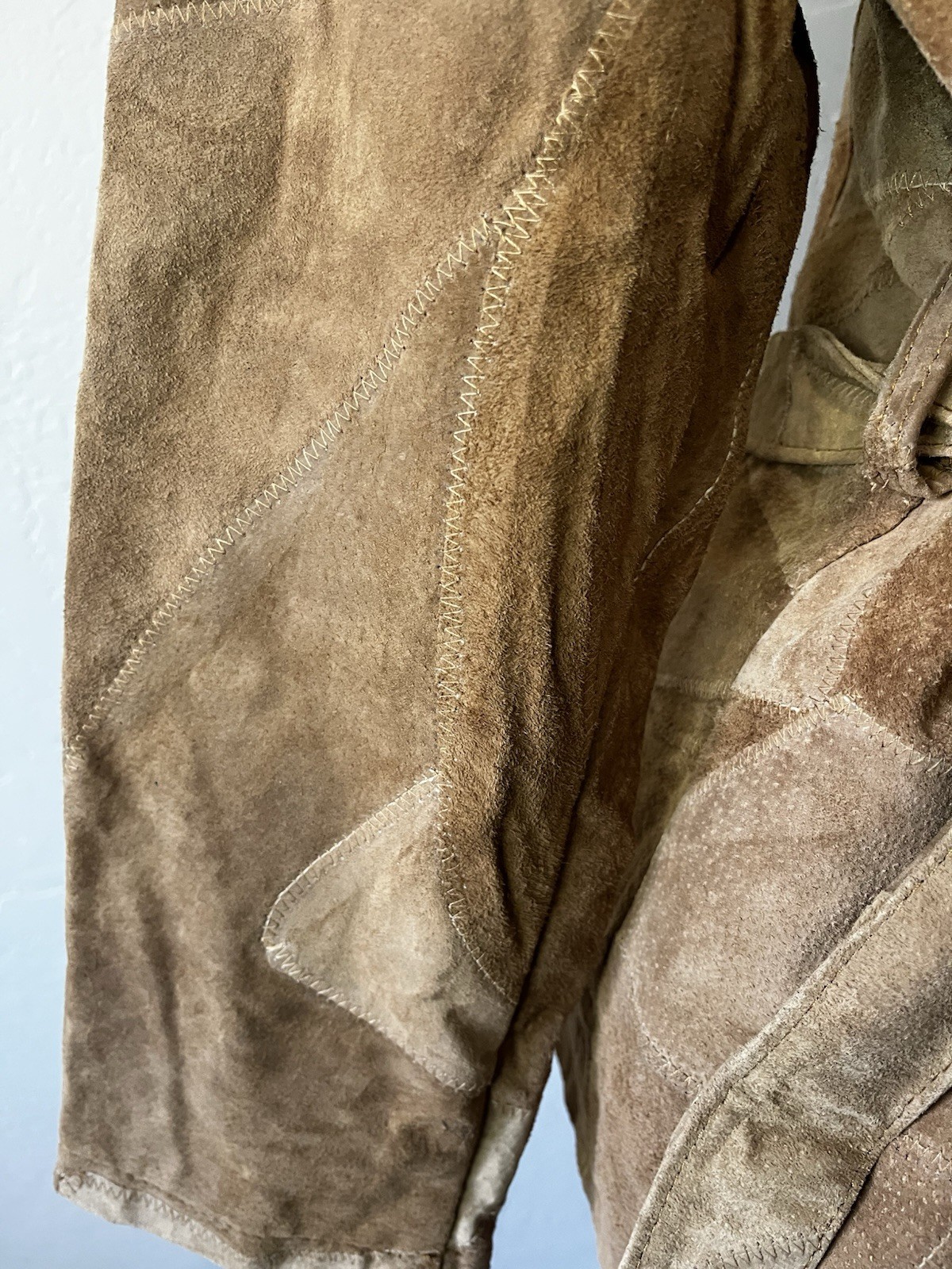 Womens Leather Works Patchwork Jacket - image 4