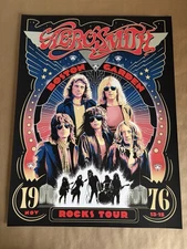 Aerosmith Boston Gardens 1976 Rocks Tour Poster 2022 - Buhler Design