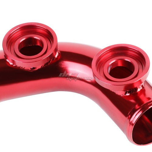 2.5" T-6061 RED FOR SSQV TURBO 70 DEGREE BLOW OFF VALVE DUAL FLANGE PIPE TUBE - Picture 2 of 5