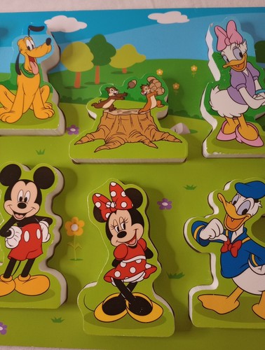 Melissa & Doug Disney Mickey Mouse Wooden Chunky Puzzle (8 Pcs) - Disney - Picture 4 of 8
