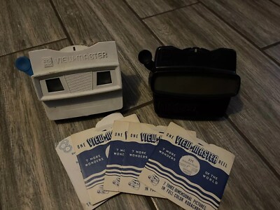 Vintage 1970s GAF ViewMaster 3D Reel Picture Viewer Red White Blue GAF USA