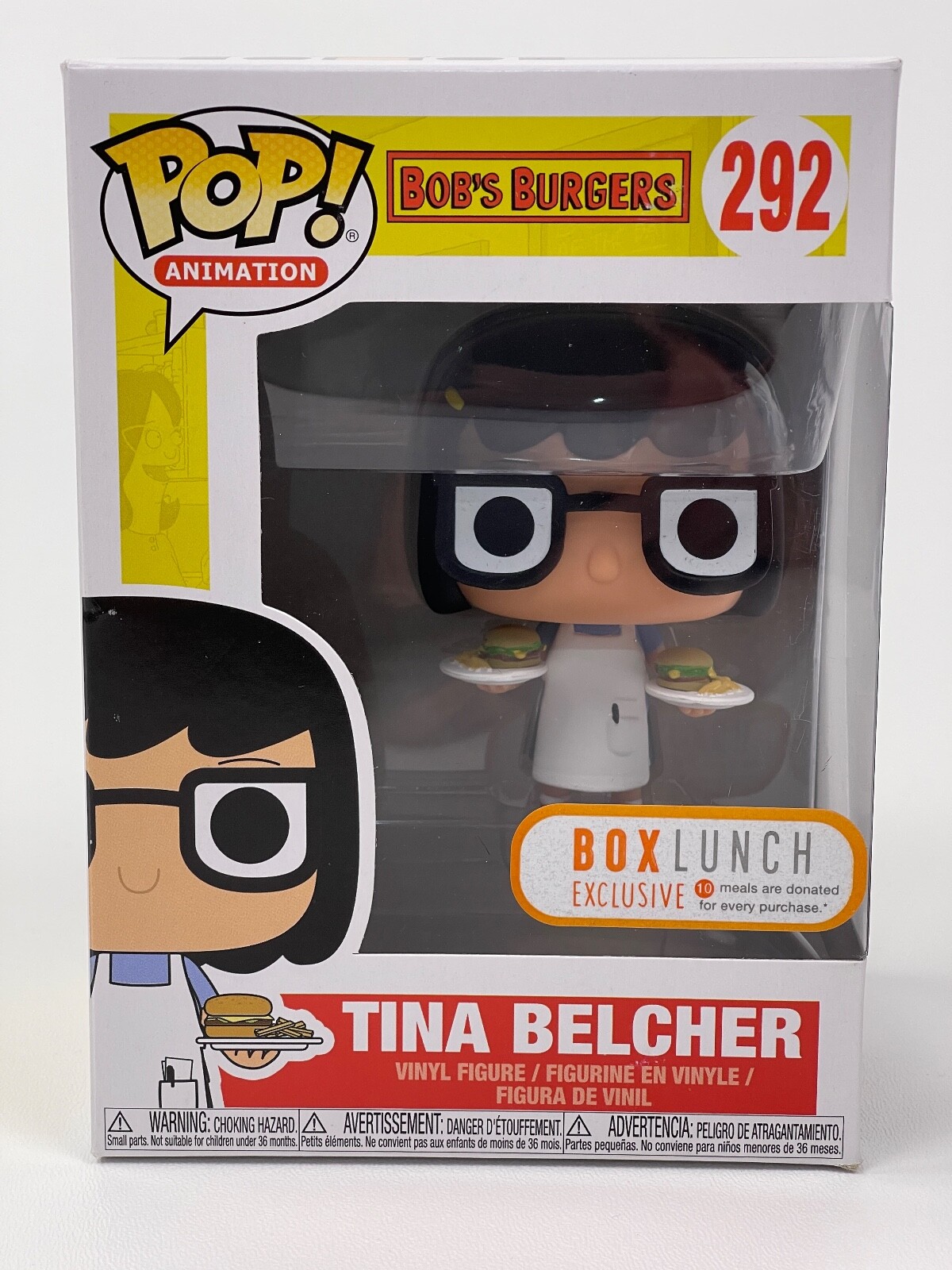 Funko Pop #292 Bob'S Burgers Tina Belcher Caja De Almuerzo Exclusiva - Nuevo (Otros)