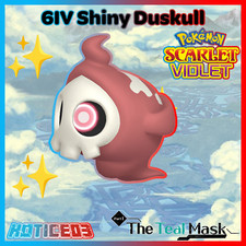✨Shiny Duskull 6IV✨ Pokemon Scarlet & Violet 🚀Fast🚀 Teal Mask DLC