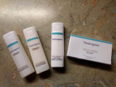Neutrogena Set:Shampoo, Conditioner,Body Lotion, Seife. Reisegröße.Neu unbenutzt