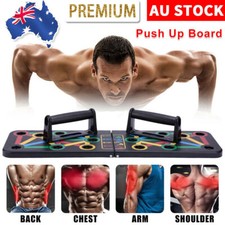 Foldable Push Up Board Rack Training Gym Exercise Pushup Exercise Stand Grip Bar