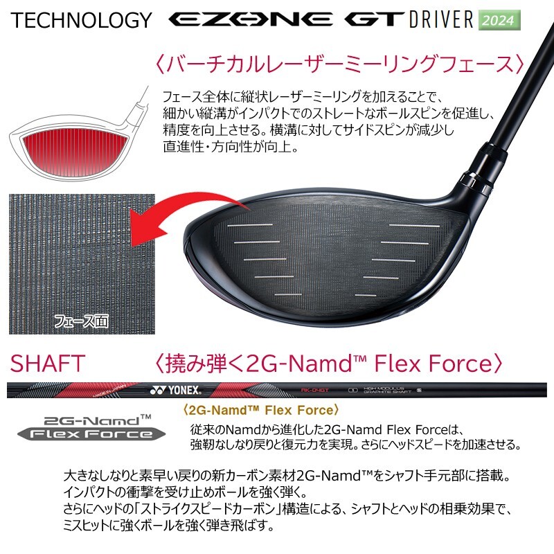 YONEX 2024 EZONE GT Type-S Driver Club RK-04GT Loft 10.5 Carbon