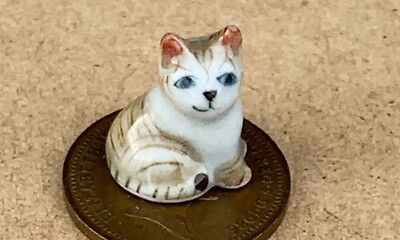 Puppenhaus Ingwer Katze Haustier Keramik Kätzchen Tier Maßstab 1:12 Ornament S tumdee