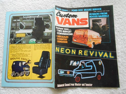 CUSTOM VANS Magazine-JANUARY,1977-NEON REVIVAL