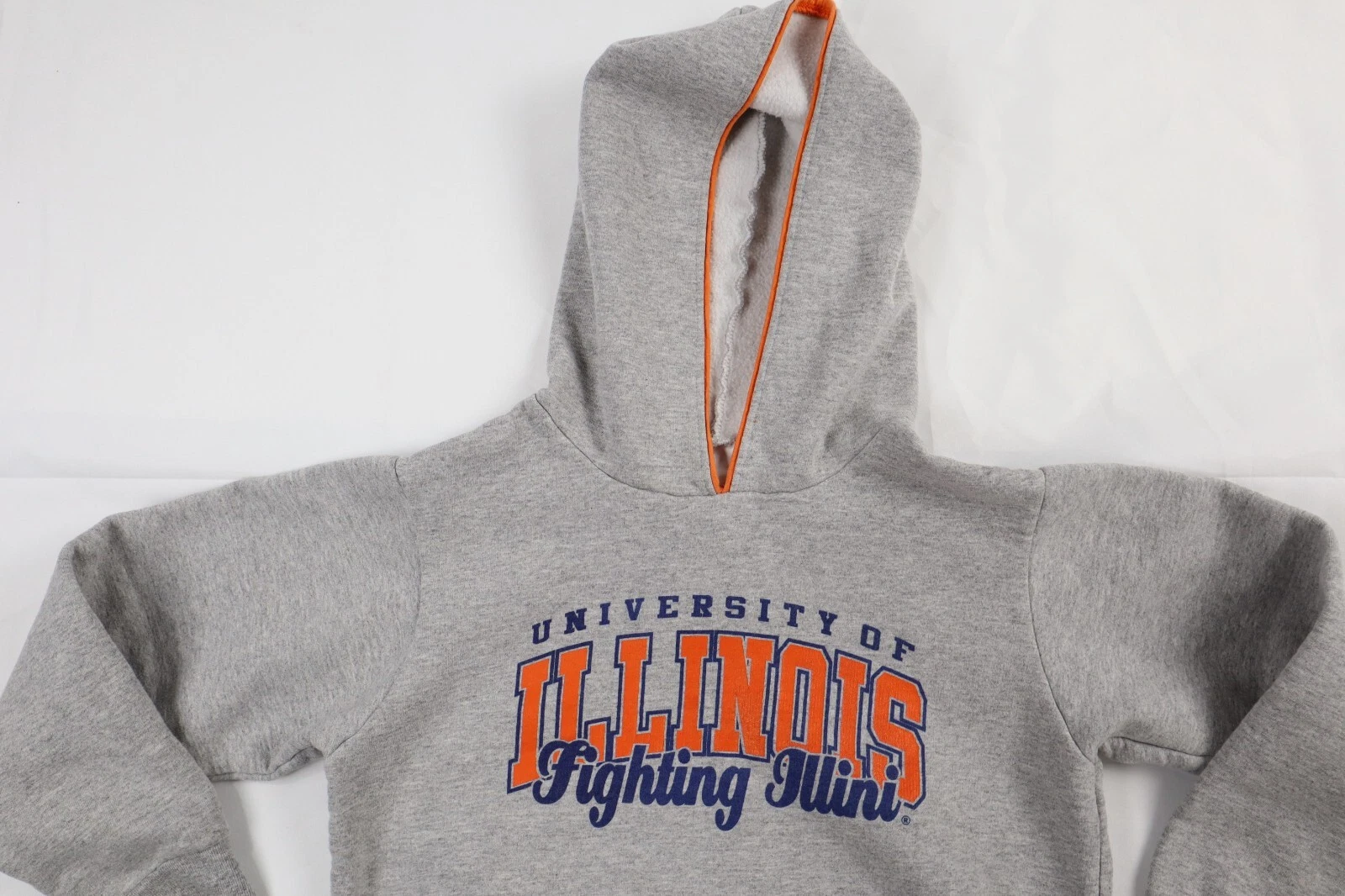 VETEMENTS Felpa con cappuccio University of Illinois Fighting Illini Youth Boys Large (L)
