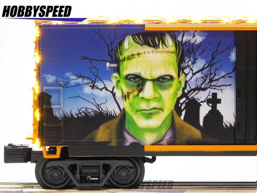 MTH RAILKING HALLOWEEN FRANKENSTEIN EXPRESS TRANSPORT 1931 BOXCAR 30-70130C NEW - Picture 5 of 11