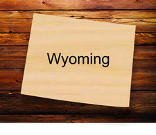 Wyoming State Sign, Laser Cut Out - Wall or Door Hanger or Cutout