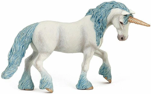 Papo 38824 Blue and White Unicorn Toy Model - NIP