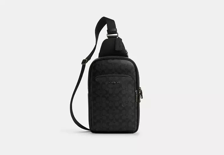 COACH◇Ethan ベルトバッグ 在庫確認ください CZ394 Coach Body Bag Ethan Pack Signature Canvas CZ393 QBMI5 | eBay