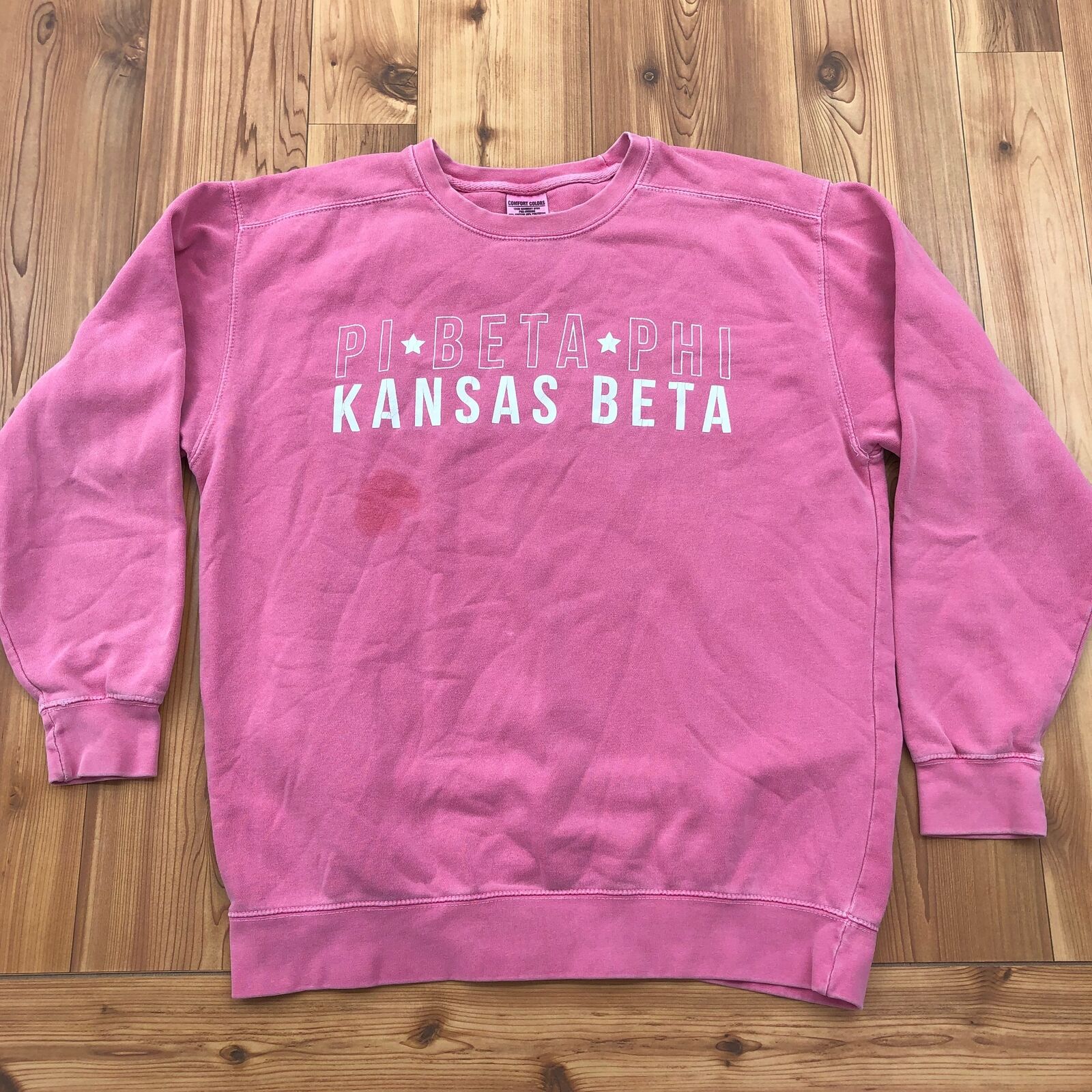 University Tees Pink "Pi Beta Phi Kansas Beta" Sw… - image 1