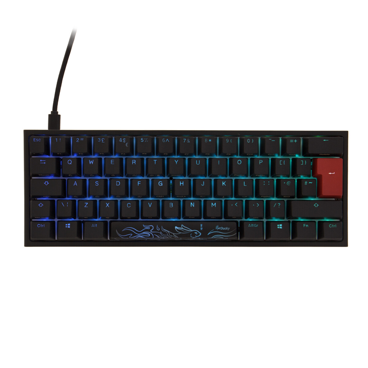 Ducky One 2 Pro Mini 60% Mechanical Gaming Keyboard Black MX