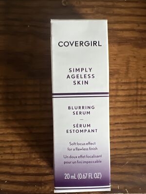 NIB CoverGirl Simply Ageless Skin Blurring Serum .67oz Soft Focus Effect