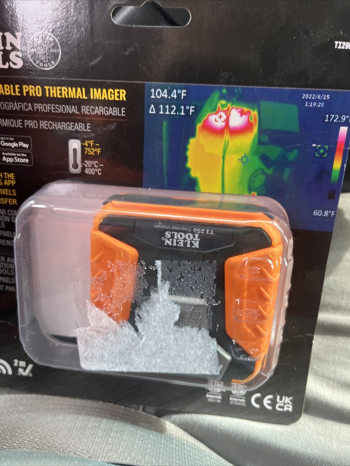 Klein Tools TI250 Rechargeable Pro Thermal Imager Orange 92644693625