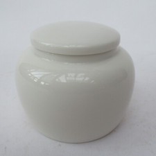Japanese porcelain glazed small jar and cover, unidentified mark,  c2000