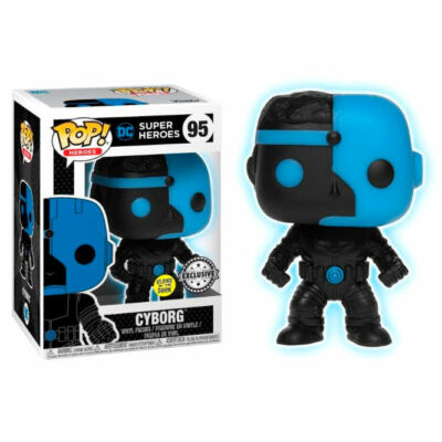 FUNKO POP 95  DC Comics Justice League Cyborg Silhouette Exclusive