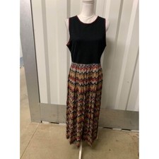 Vintage 90s Karin Stevens Sleeveless Maxi Dress Size 12 Y2K