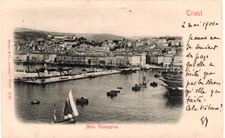 ts 425 1901 TRIESTE Molo Giuseppina - VG FP - Ed. Stengel Dresden u. Berlin