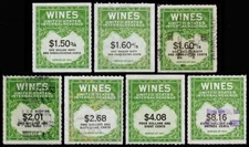 United States Revenue Scott RE195 --RE203 (1951-54)Mint/Used H F-VF, CV$109.15 W