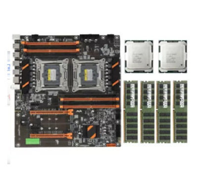 2x Intel Xeon E5-2680 V4 CPU + X99 Motherboard ATX + 4x 32GB DDR4 2133P ECC RAM