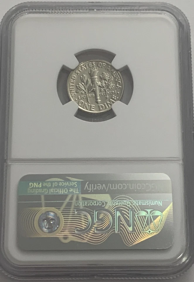 1996 W Roosevelt Dime NGC MS66 PL #22 OF 100 Greatest US Modern Coin Proof Like - Image 2 of 3