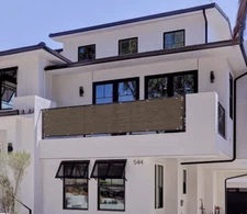 5' tall Outdoor Fence Windscreen Privacy Screen Shade Cover Garden Pool Brown