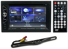 Power Acoustik PD-620HB 6.2” Car Monitor DVD/CD Receiver w/Bluetooth+Back-up Cam