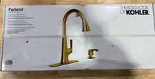 NEW Kohler Farland 26756-SD-2MB Kitchen Faucet - Brushed Moderne Brass - Gold