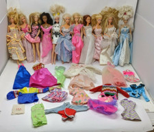 Huge Barbie Lot 12 dolls Mix 1966 Body Type 80s 90a Era Dozens of Outfits Vtg