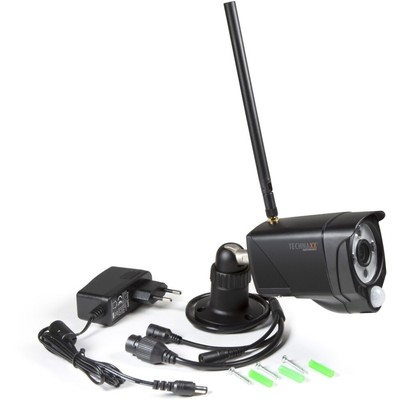 Technaxx TX-145 WiFi IP Außenkamera für Sicherheit in Schwarz