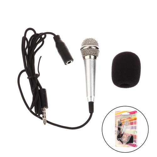 3.5mm Karaoke Mic Earphone Mini Stereo Headphone In-Ear Headset Singing Artifact - Afbeelding 14 van 18