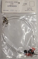 2 Scott Stainless Steel 18 Inch Trolling Spreader Bar With Spinners