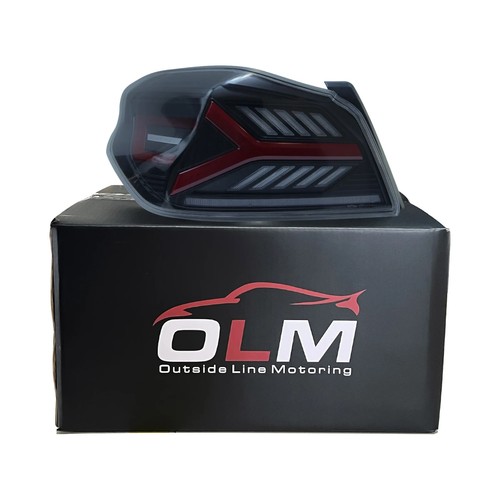 OLM Y-Spec LED Taillights (Smoke Lens Red Optic) for 2015-2021 WRX / STI - Picture 3 of 5