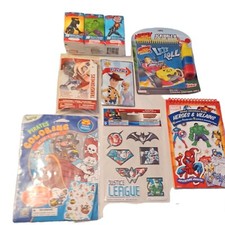 Kids Activity Lot-Stickers-Tattoos-Coloring-Mickey-Transformers-Avengers-Justice