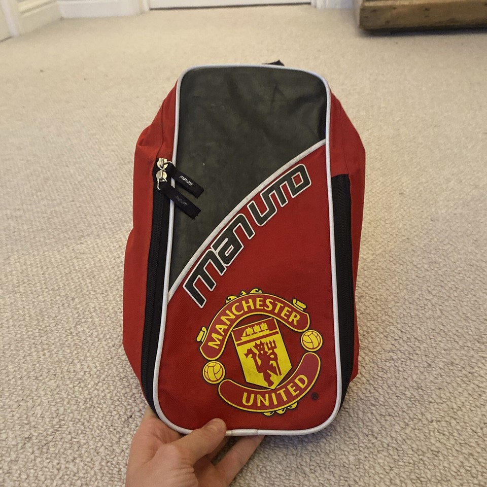 Borsa Per Scarpe Da Calcio Manchester United Uomo - Design Rosso E Nero Ufficiale - Foto 12