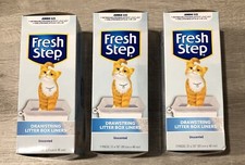 Lot Of 3 Fresh Step Drawstring Litter Box Liners Unscented Jumbo Size 36  x19  