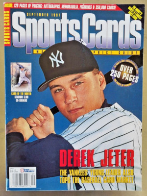 Derek Jeter September 1997 Sports Cards Magazine New York Yankees | eBay
