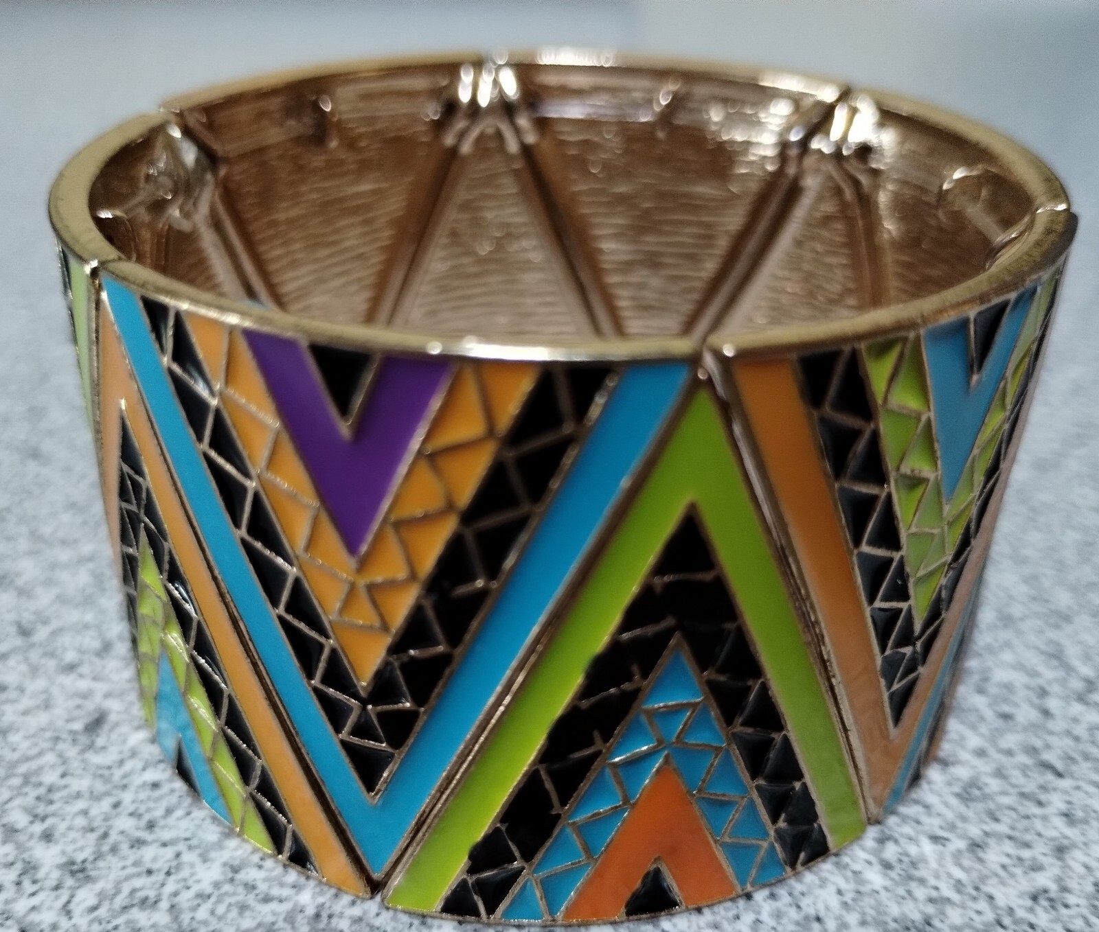 Summertime Fun V-Shaped Multi-Colored Stretch Cuf… - image 1