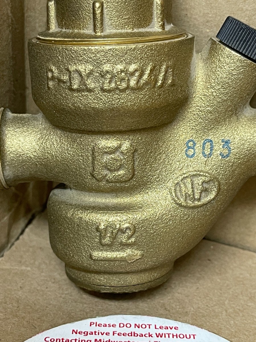 WATTS DVBW0834 / P-IX2624/I PRESSURE REDUCING VALVE ½” THREAD SIZE